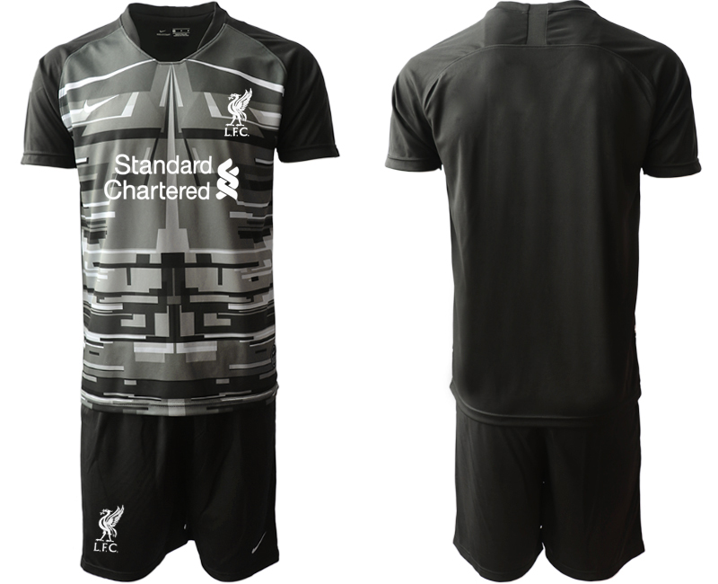 Men 2020-2021 club Liverpool goalkeeper black Soccer Jerseys